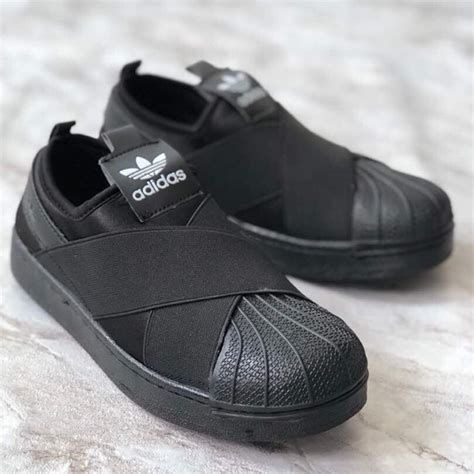 Adidas superstar slip on men's